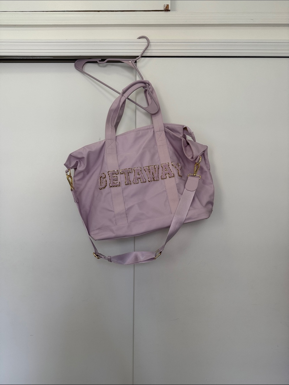 Stoney Clover Lane Getaway Lavender Weekend Tote Bag - Lightweight Travel Bag